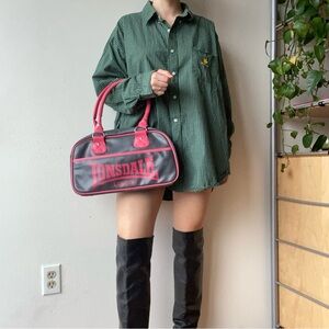 Lonsdale London Y2K bag pink and grey